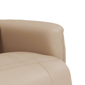 Massagesessel Cappuccino-Braun mit Fußteil