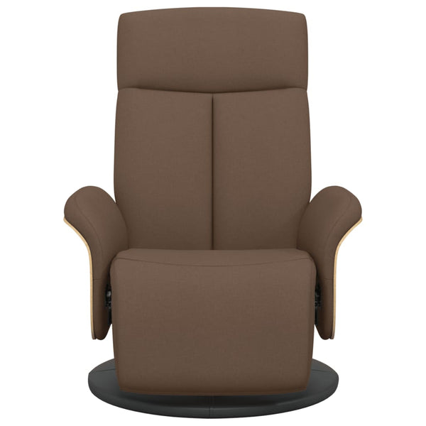 Relaxsessel Braun mit Fußteil