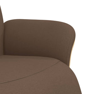 Relaxsessel Braun mit Fußteil