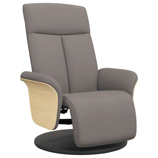 Taupe Relaxsessel mit Fußteil