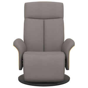 Taupe Relaxsessel mit Fußteil