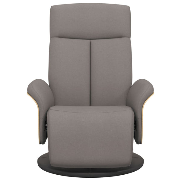 Taupe Relaxsessel mit Fußteil