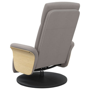 Taupe Relaxsessel mit Fußteil
