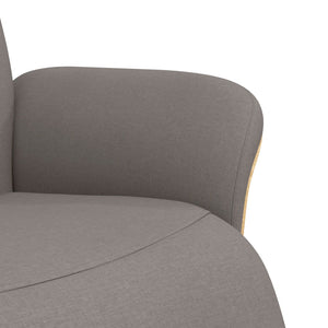 Taupe Relaxsessel mit Fußteil