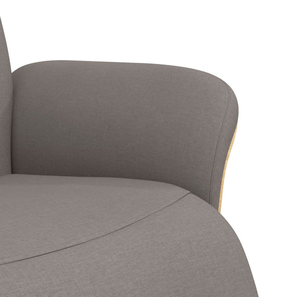 Taupe Relaxsessel mit Fußteil