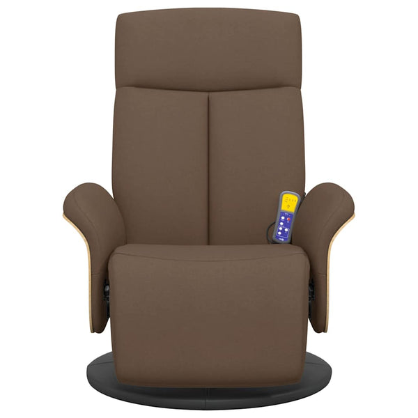 Massagesessel Braun mit Fußteil