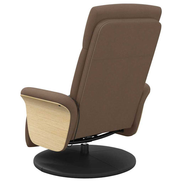 Massagesessel Braun mit Fußteil