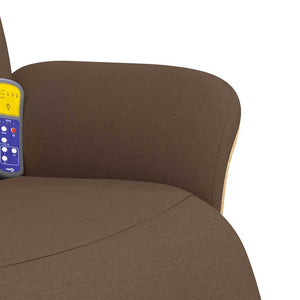 Massagesessel Braun mit Fußteil