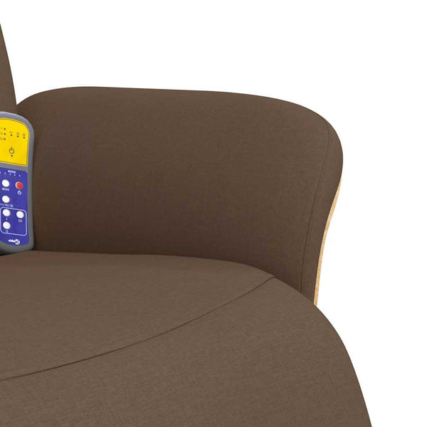 Massagesessel Braun mit Fußteil