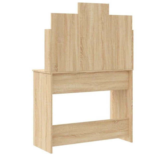 Schminktisch mit LED Sonoma-Eiche 96x40x142 cm