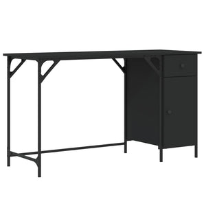 Schwarzer Computertisch 131 cm