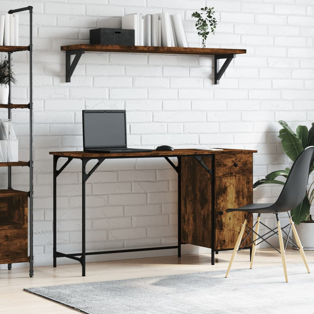 Computertisch Räuchereiche 131 cm