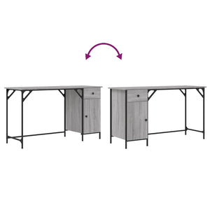 Computertisch Grau Sonoma 131 cm