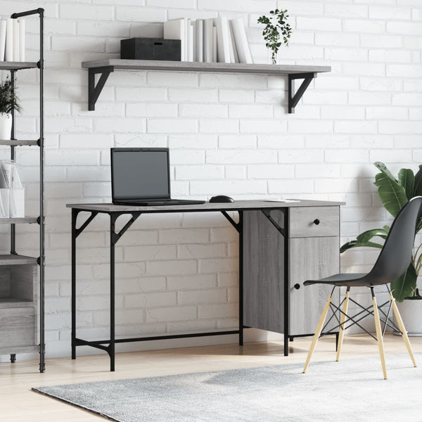 Computertisch Grau Sonoma 131 cm