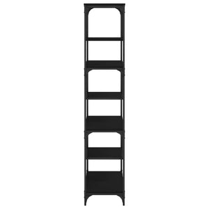 Schwarzes Bücherregal 81x36x176 cm
