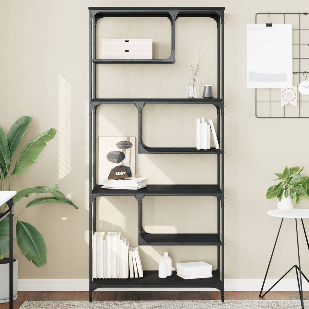 vidaXL Bibliothèque noire 81x36x176 cm Aggloméré