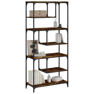 Bücherregal Räuchereiche 81x36x176 cm