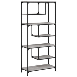 Bücherregal Grau Sonoma 81x36x176 cm