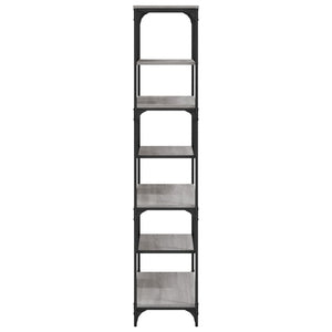 Bücherregal Grau Sonoma 81x36x176 cm