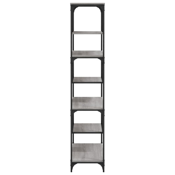 Bücherregal Grau Sonoma 81x36x176 cm