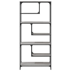 Bücherregal Grau Sonoma 81x36x176 cm