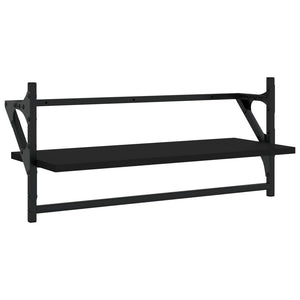 Wandregal Set, 4-teilig, Schwarz