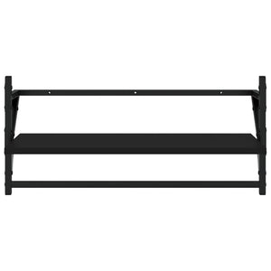 Wandregal Set, 4-teilig, Schwarz