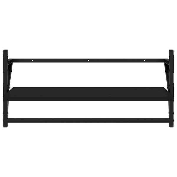 Wandregal Set, 4-teilig, Schwarz