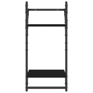 Wandregal Set, 4-teilig, Schwarz