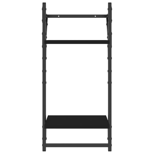 Wandregal Set, 4-teilig, Schwarz