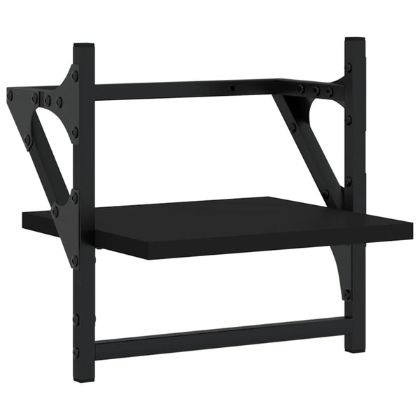 Wandregal Set, 4-teilig, Schwarz