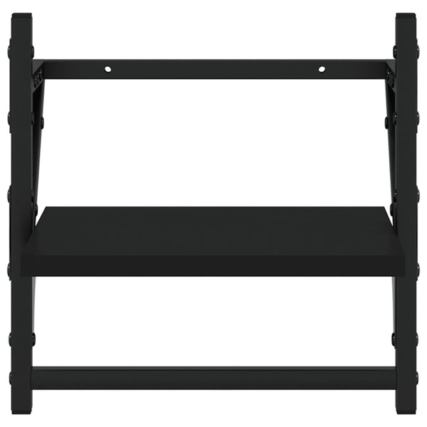 Wandregal Set, 4-teilig, Schwarz