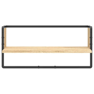 Wandregal mit Stange Sonoma Eiche 65cm