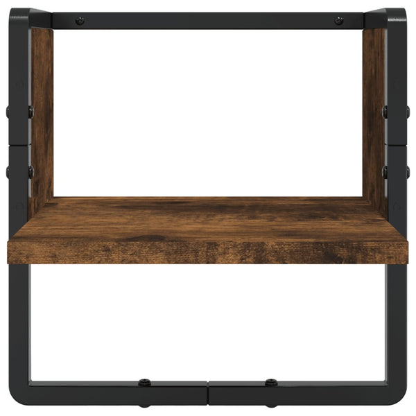 Wandregal Set, 4-teilig, Räuchereiche