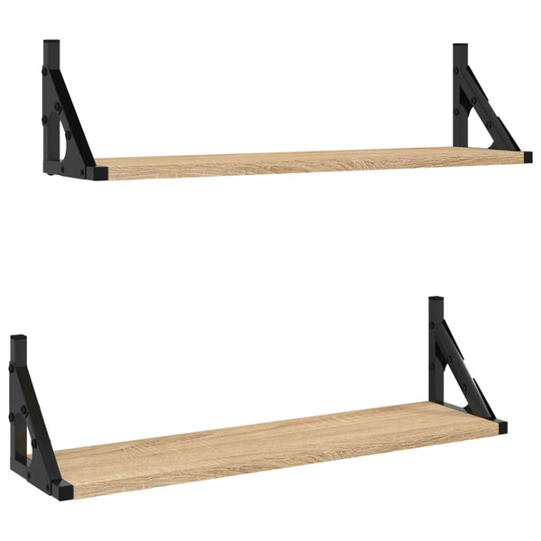 Wandregale 2er Set Sonoma Eiche 60cm