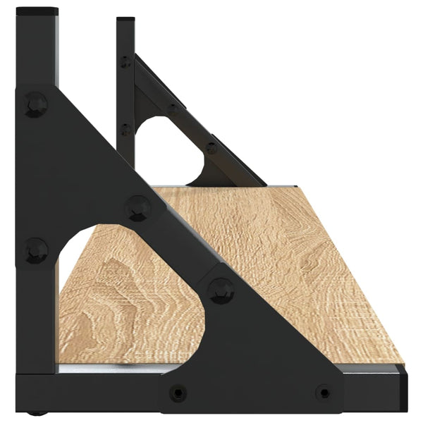 Wandregale 2er Set Sonoma Eiche 60cm