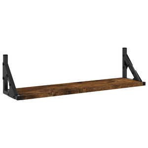 Wandregale 2er Set, Räuchereiche 60cm