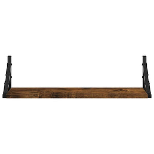 Wandregale 2er Set, Räuchereiche 60cm