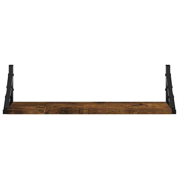 Wandregale 2er Set, Räuchereiche 60cm