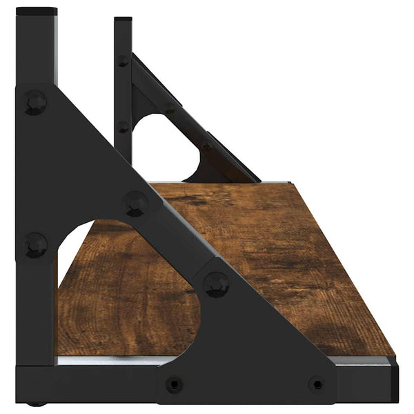 Wandregale 2er Set, Räuchereiche 60cm