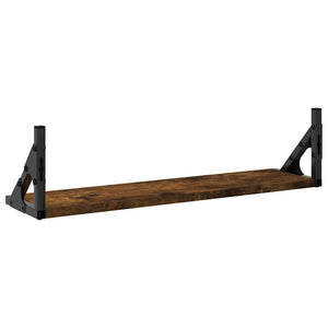 Wandregale 2er Set, Räuchereiche 60cm