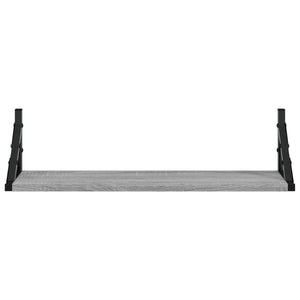 Wandregale Grau Sonoma 60x15 cm, 2er-Set