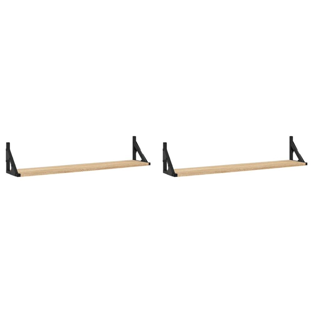 Wandregale Sonoma-Eiche 80 cm, 2er Set