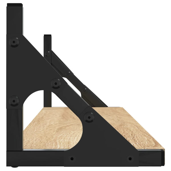 Wandregale Sonoma-Eiche 80 cm, 2er Set