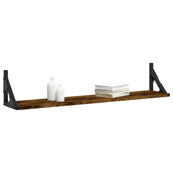 Wandregale 2er Set Räuchereiche 80cm