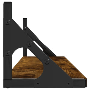 Wandregale 2er Set Räuchereiche 80cm