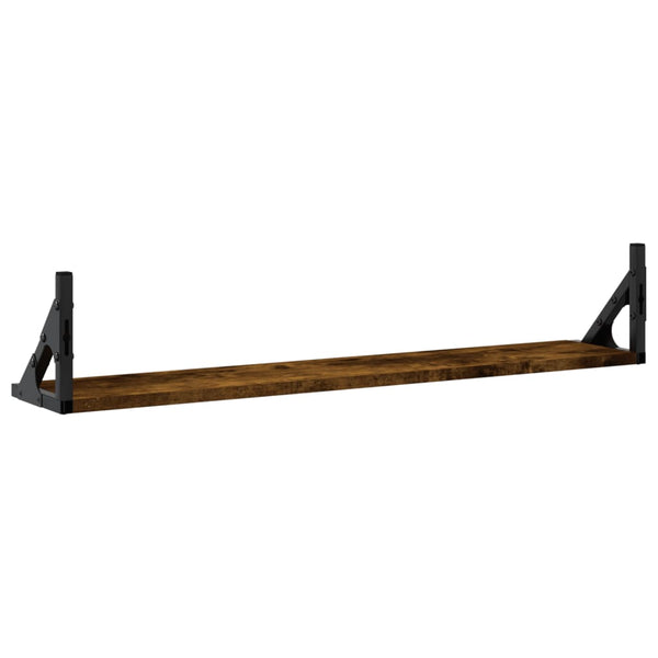Wandregale 2er Set Räuchereiche 80cm