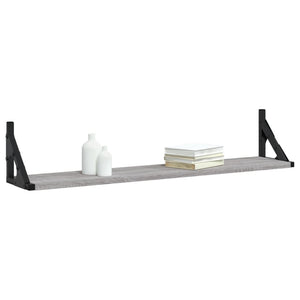 Wandregale Grau Sonoma 80cm 2er Set