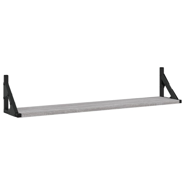 Wandregale Grau Sonoma 80cm 2er Set