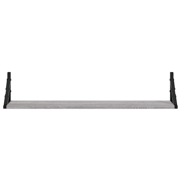 Wandregale Grau Sonoma 80cm 2er Set